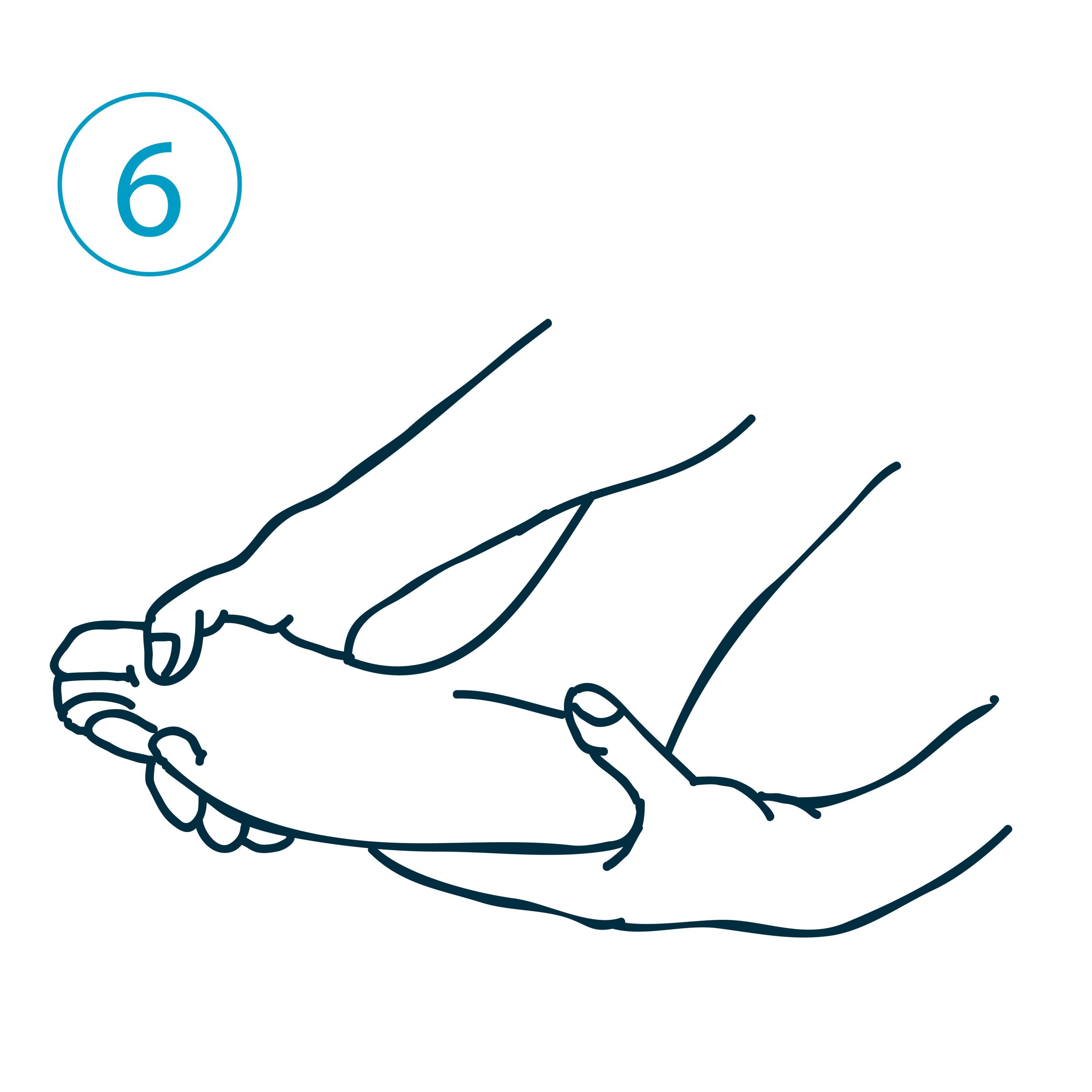 Выгибание стоп (3–5 минут)
