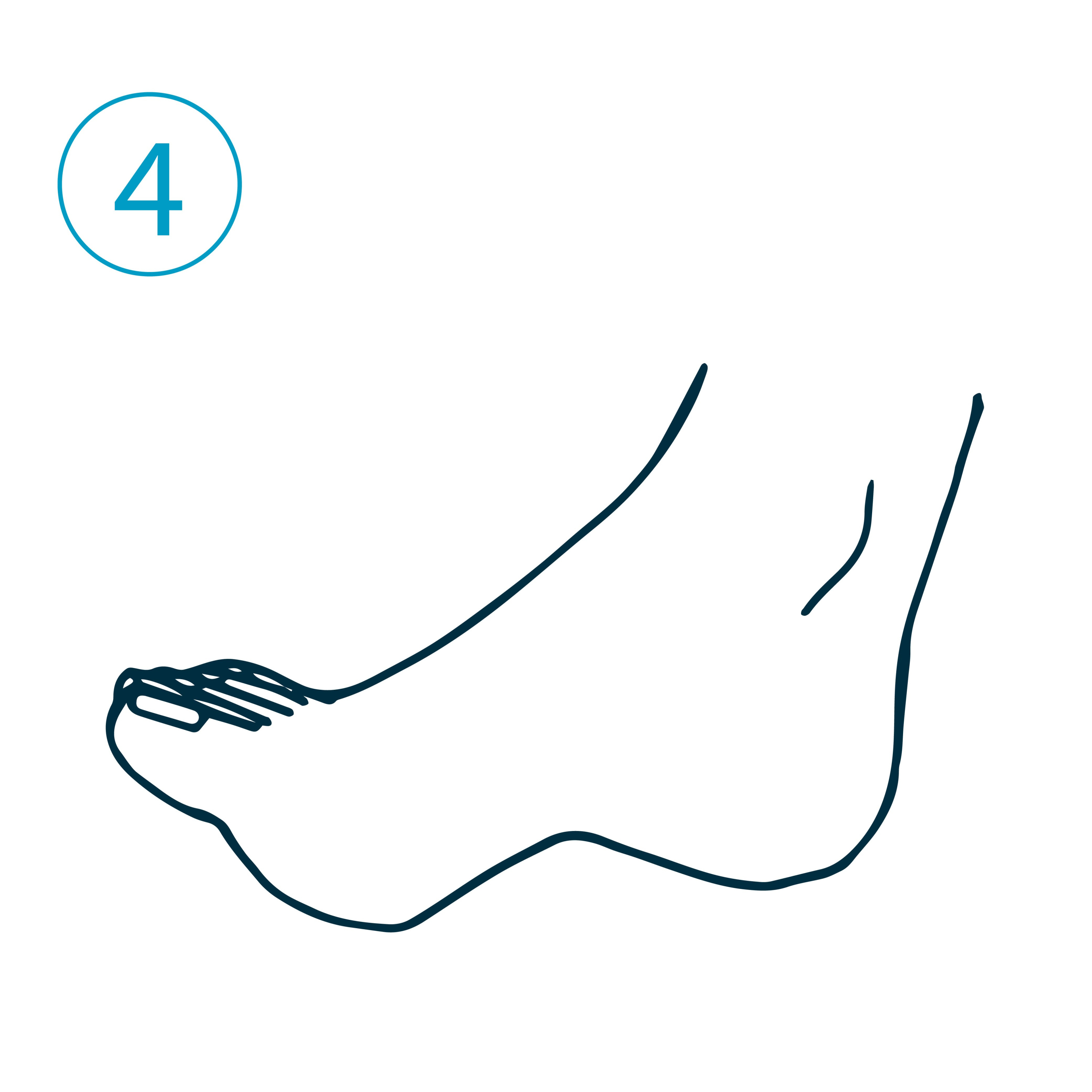 Подъёмы пальцев (1–2 минуты)