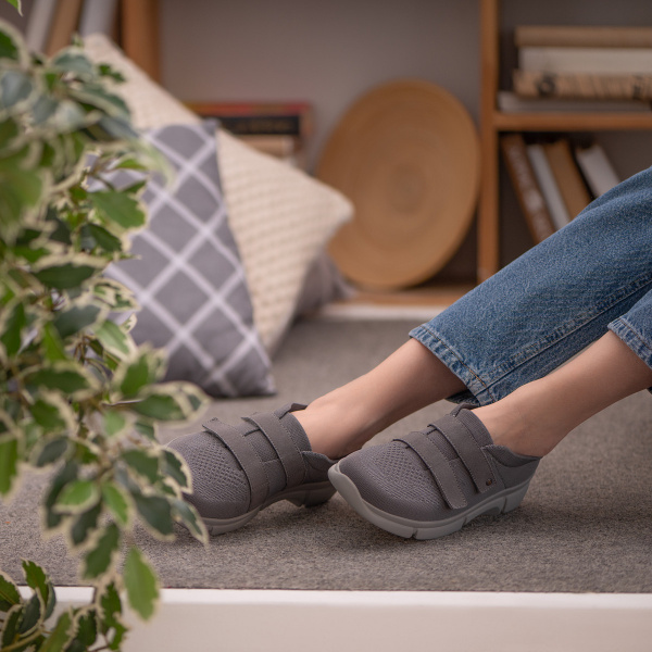 2 Кроссовки ортопедические женские BERKEMANN ALLISSIA  стальной серый