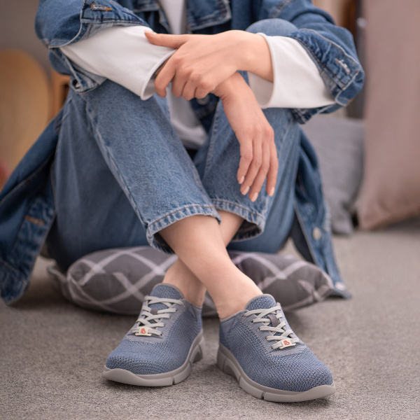 2 Кроссовки ортопедические женские BERKEMANN NIKI серо-голубой