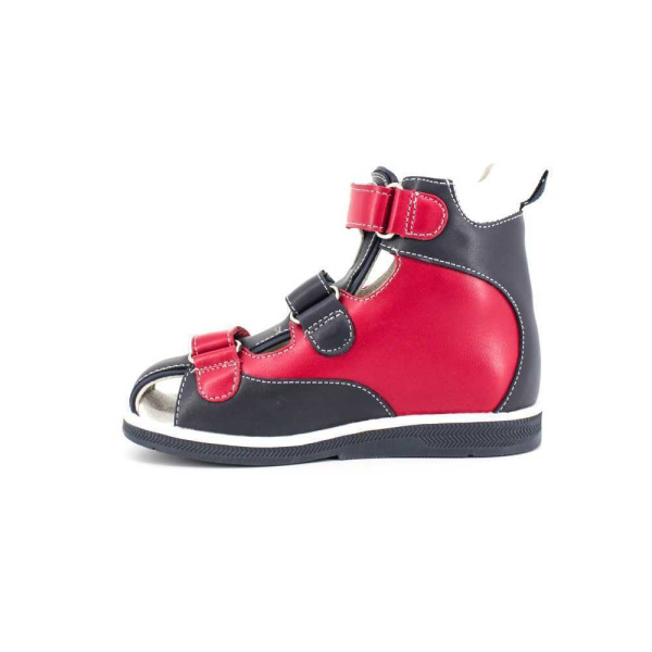 2 Сандалии детские ORTHOBOOM 81057-02 красно-синий с белым