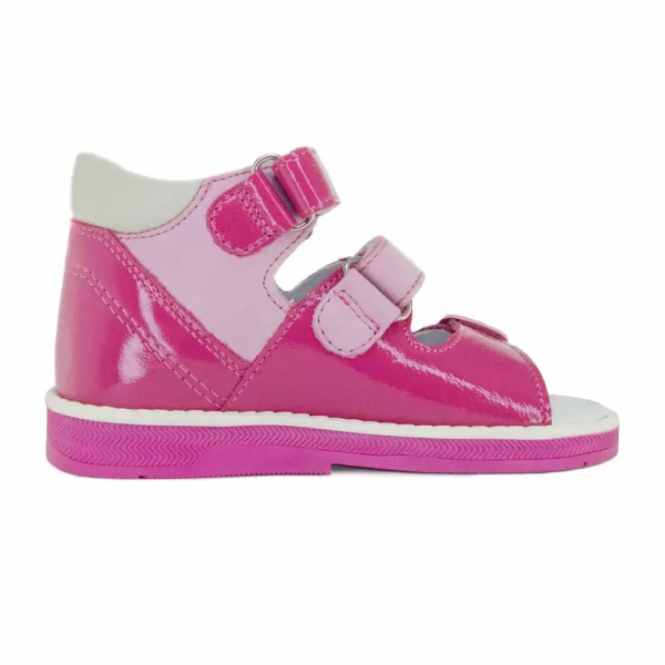 1 Сандалии детские ORTHOBOOM 27057-03 фуксия с розовым